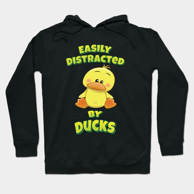 Easily Distracted By Ducks Hoodie by ProjectX23Red